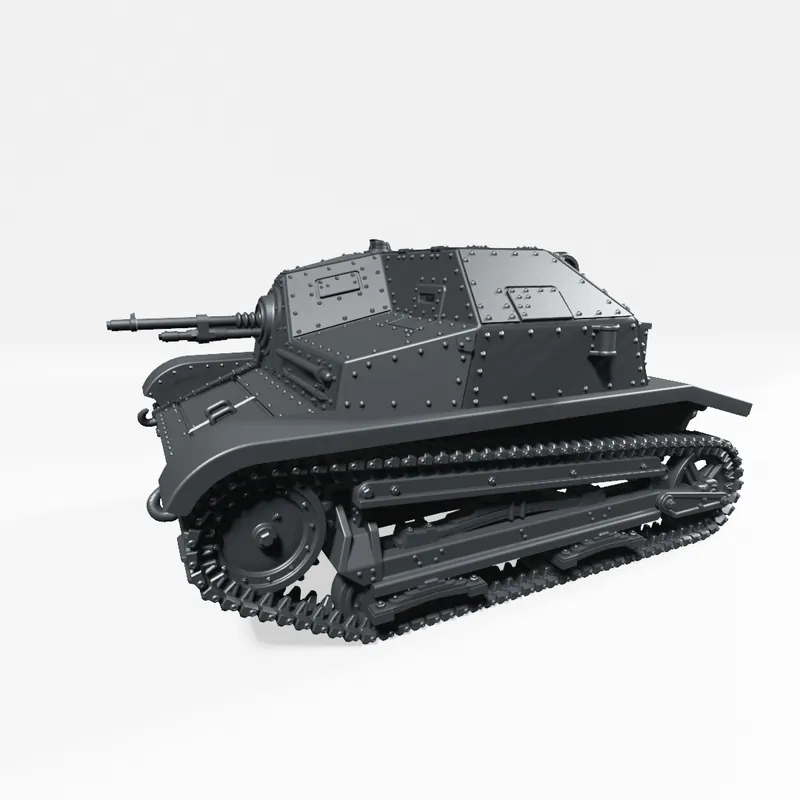 EMP3D 72011124 Tankietka TKS z KMem Hotchkiss 7,92mm wz.25 - zamknięty właz Populaire