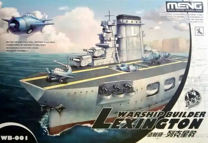 Meng Model WB001 Warship builder Aircraft carrier Lexington Nouvelle Collection