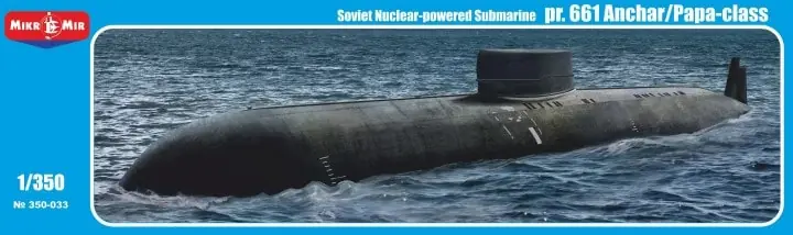 Prix Bas Mikromir 350-033 Soviet Nuclear-powered Submarine pr.661 Anchar/Papa-class