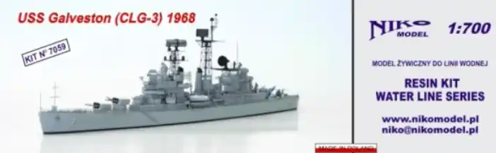 Réduction NIKO MODEL 7059 USS Galveston CLG-3 1968