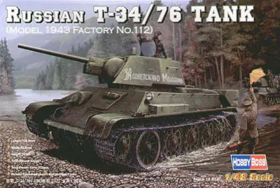Certifié Hobby Boss 84808 Russian T-34/76 (1943 No.112)Tank