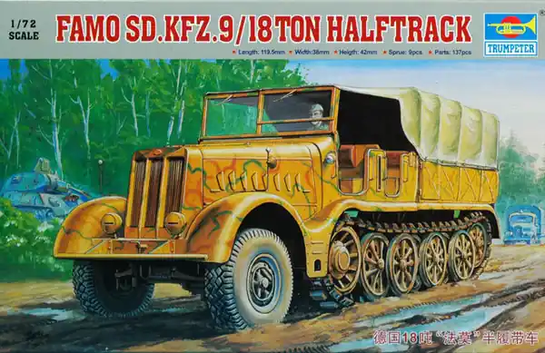 Trumpeter 07203 Sd.Kfz.9 Famo Retour Gratuit