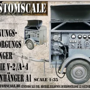 Custom scale 35123 Power supply trailer for the V-2 on trailer A1 Nouvel Arrivage