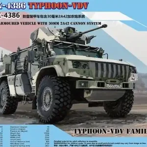 Commander Vite RPG-MODEL 35002 Kamaz K-4386 Typhoon-VDV Mine-Protected Armoured Vehicle with 30mm 2A42 Cannon System