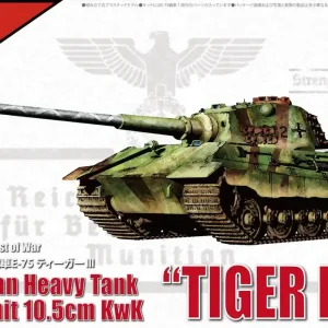 Haute Qualité Model Collect UA35013 Fist of War German WWII E75 Heavy Tank "King Tiger III" with 105mm Gun