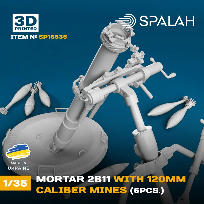 Jusqu'à Épuisement Des Stocks Spalah 16535 Mortar 2B11 With 120mm Caliber Mines (6pcs)