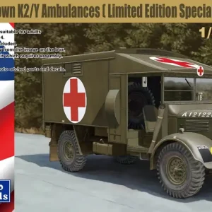 Gecko Models 35GM0070 Well Known K2/Y Ambulances (Limited Edition Special Boxing) Usine Directe
