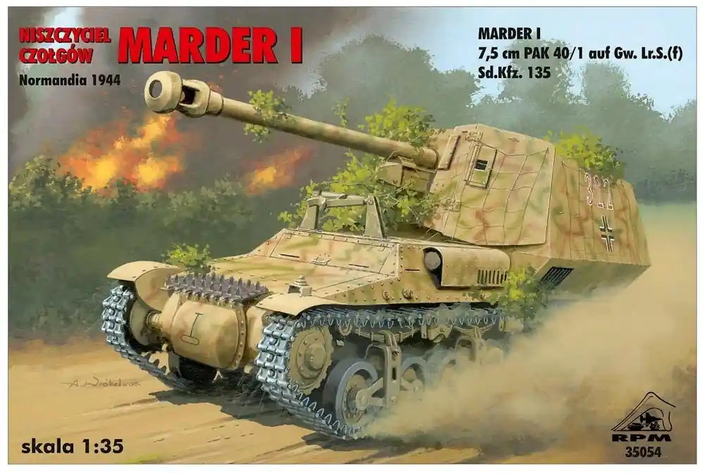 RPM 35054 Tank-destroyer Marder I 7,5 cm PAK 40/1 auf Lr.S.(f) SdKfz 135 (Normandy 1944) Bon Marché