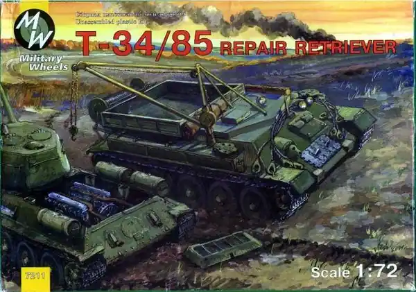 Military Wheels 7211 Soviet T-34/85 Recovery Tank Remise