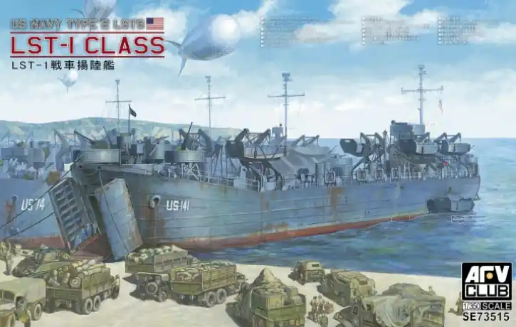 Haute Qualité AFV Club SE73515 US Navy Type 2 LSTs Lst-1 Class