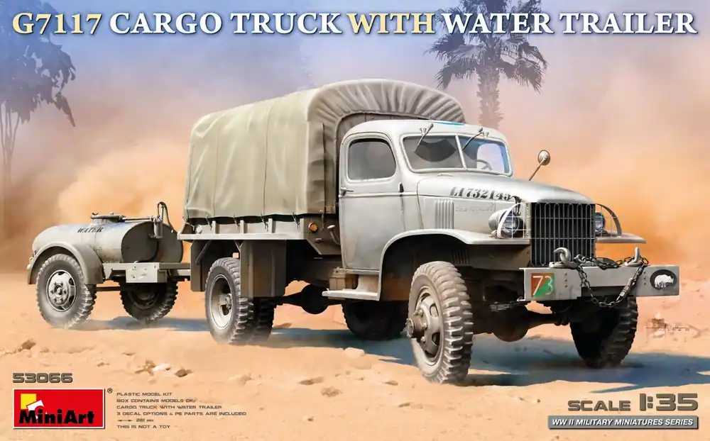 Retour Gratuit MiniArt 53066 G7117 Cargo Truck with Water Trailer