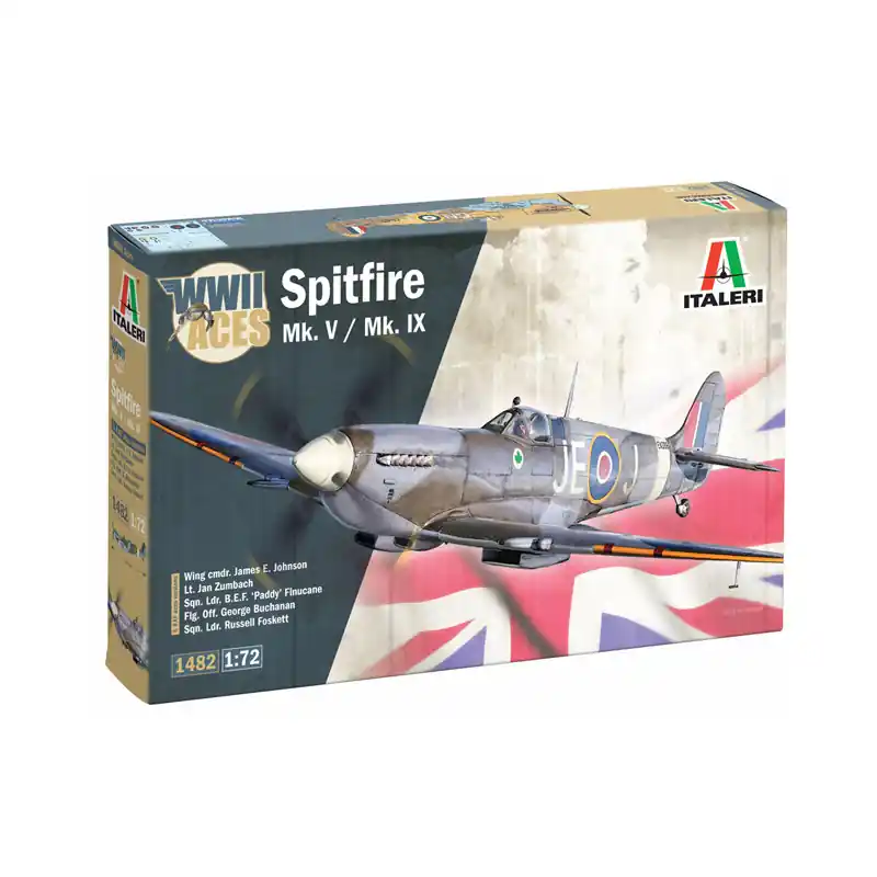 Ace, Spitfire Mk.V, Mk.IX, 5 versions - ITALERI 1482 - 1/72 Seulement Aujourd'hui