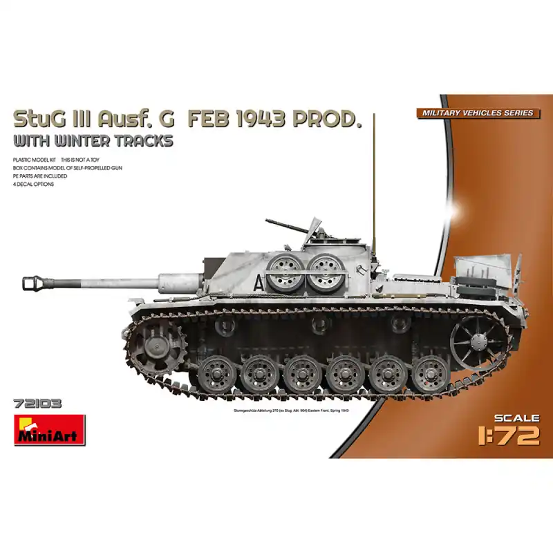 Prix Bas StuG III Ausf.G 1973 avec chenilles d‘hiver - Miniart 72103 - 1/72