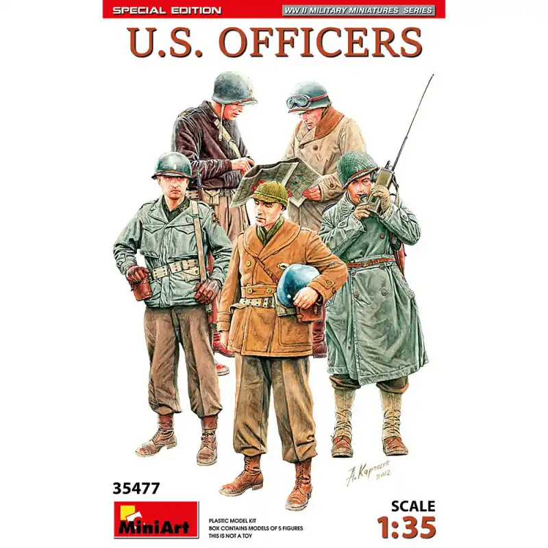 Officiers Américains, Edition Spécial, Série WWII Military Miniatures - MINIART 35477 - 1/35 Certifié