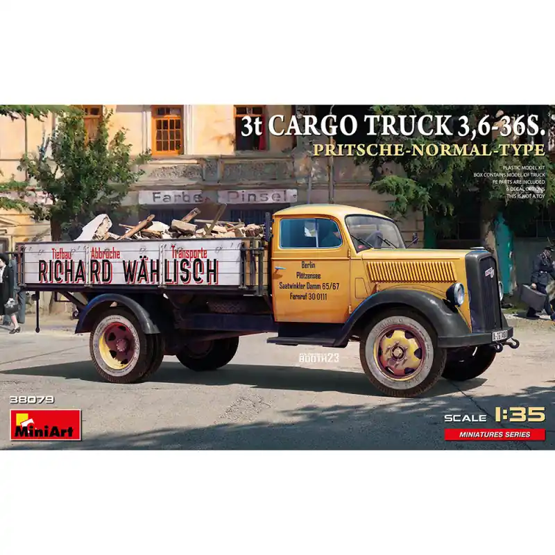 Top Vente Camion Cargo 3t 3,6-36s. Pritsche Normal Type - Miniatures Series - MINIART 38079 - 1/35