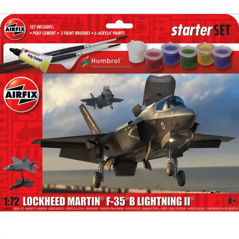 Avion Lockheed Martin F-35B Lightning II - Kit de démarrage - AIRFIX A55010 - 1/72 Commander Vite