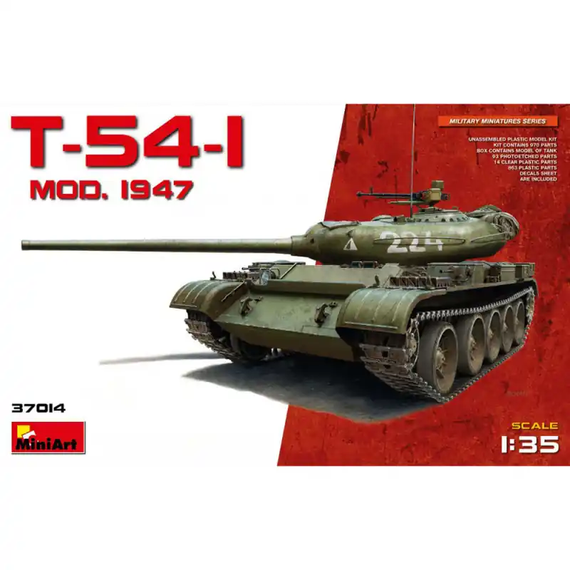 Vente Directe Char Soviétique T54-1 Modèle 1947 - MINIART 37014 - 1/35