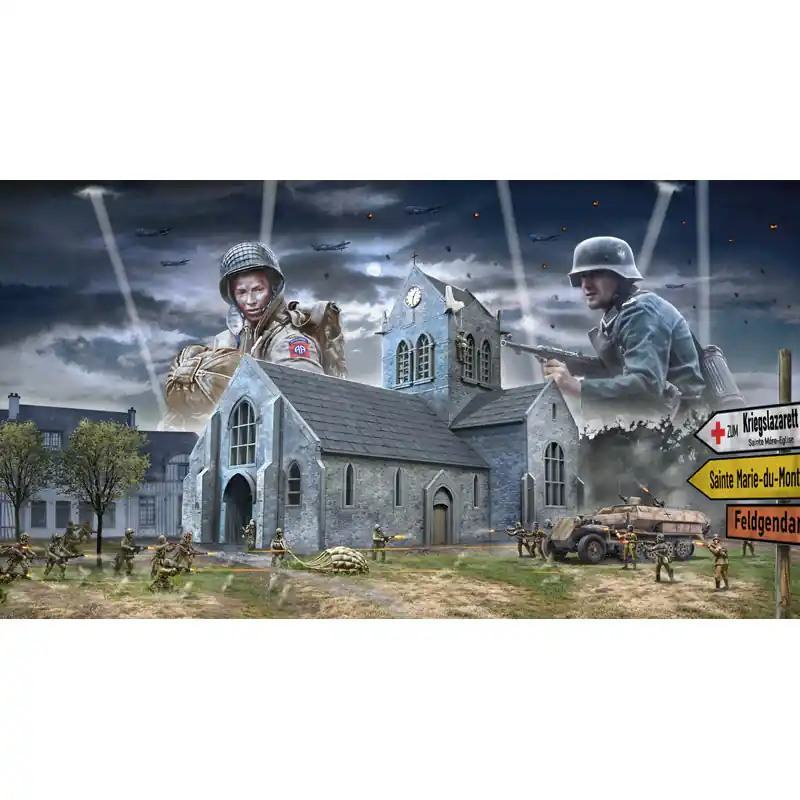 Acheter Direct Set Bataille De Normandie Sainte-Mère-Eglise 6 Juin 1944 - ITALERI 6199 - 1/72