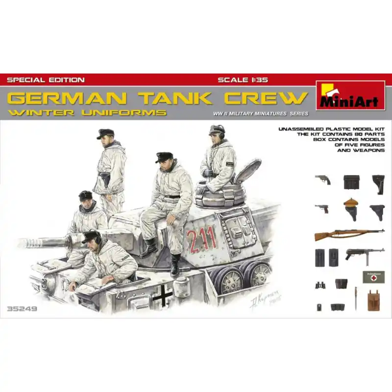 Equipage de char Allemand, uniformes Hiver, Ed.Spéciale - MINIART 35249 - 1/35 Vente Flash