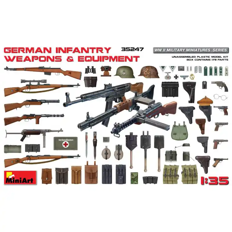 Armes et équipement d‘infanterie Allemande - MINIART 35247 - 1/35 Achetez Aujourd'hui