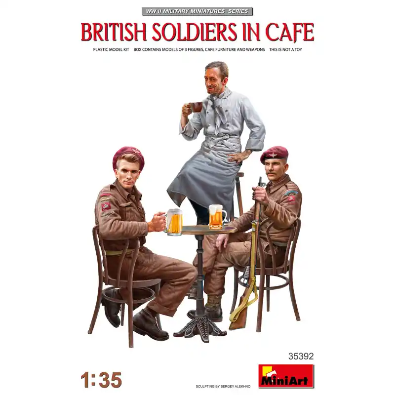 Soldats Britanniques au café - MINIART 35392 - 1/35 Meilleure Vente