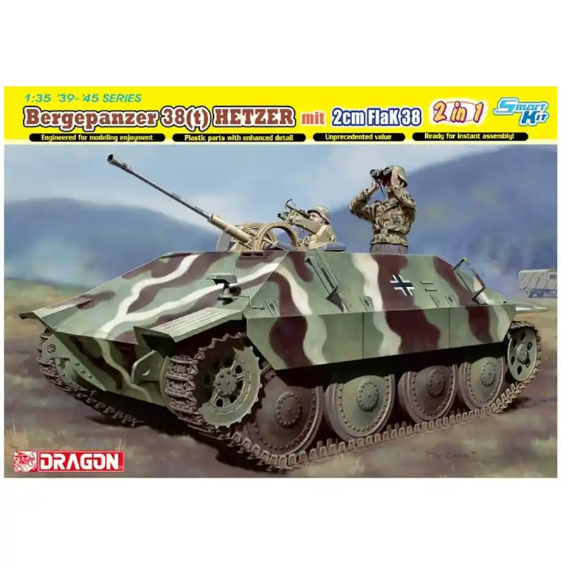 Char Bergepanzer 38(t) HETZER - DRAGON 6399 - 1/35 Acheter Direct