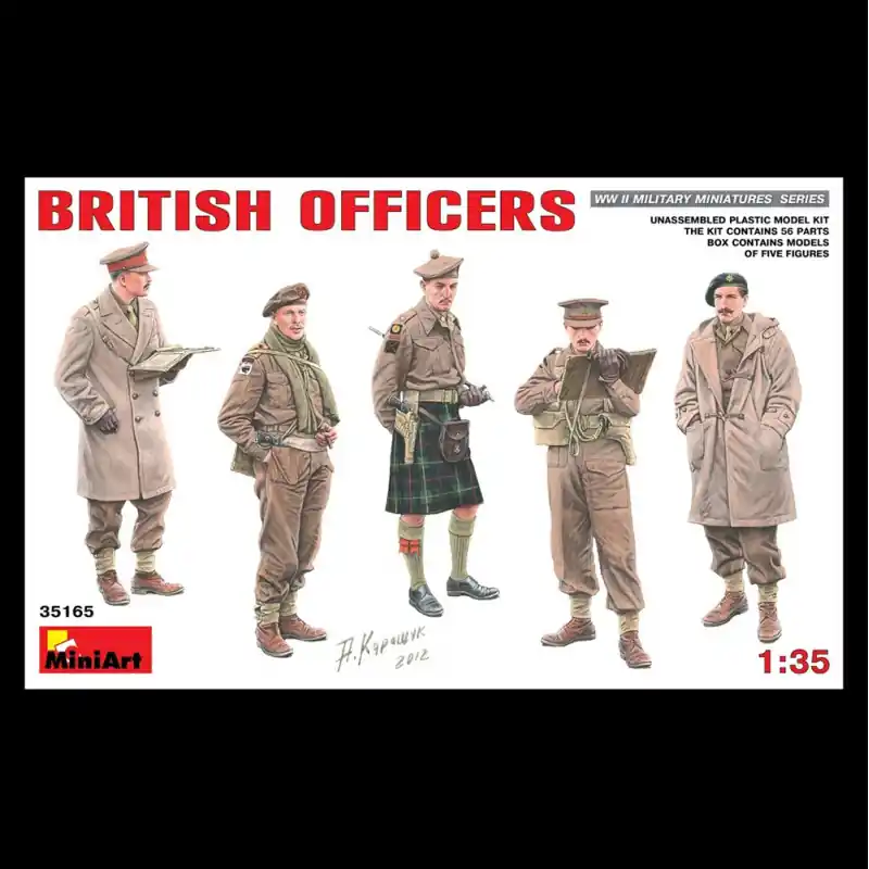 Achat Immédiat Officiers Britanniques - MINIART 35165 - 1/35