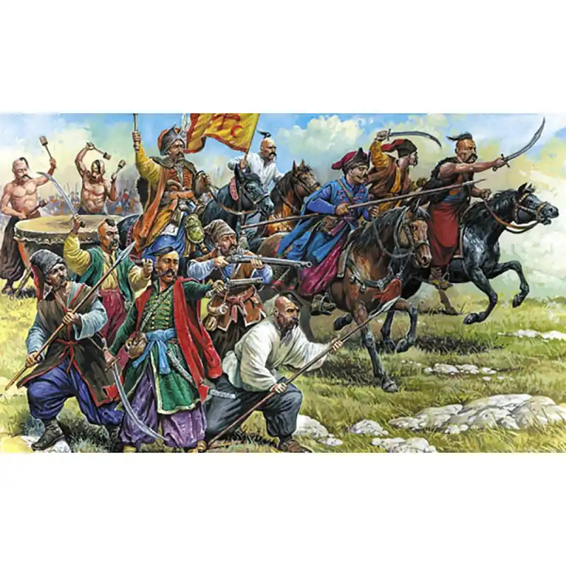 Réduction Cosaques du 16 et 18ème siècles - ZVEZDA 8064 - 1/72