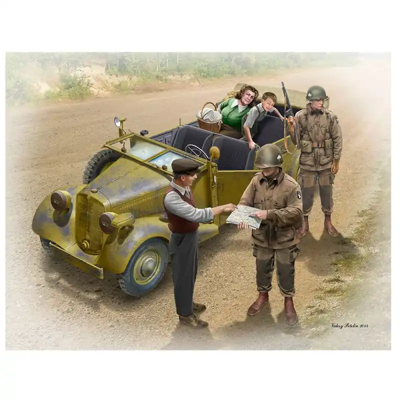 Bon Plan Troupes Paramilitaire Américaine et Civils, 1945 - MASTER BOX 35161 - 1/35