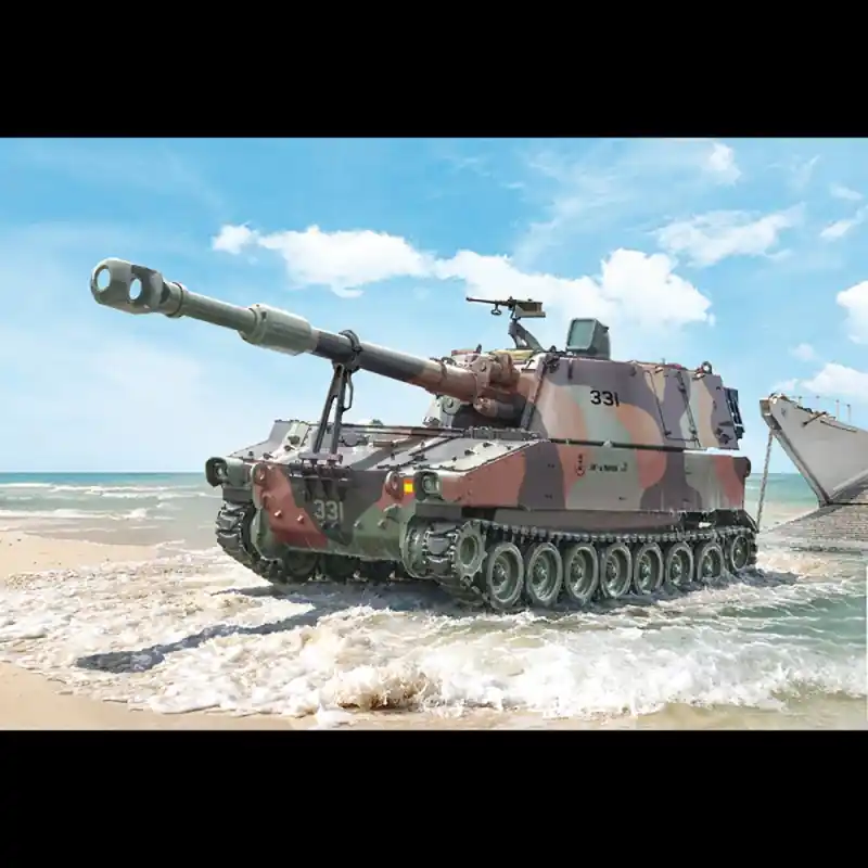 Véhicule Blindé, Obusier M-109 / A2 / A3 / G - ITALERI 6589 - 1/35 Haute Qualité