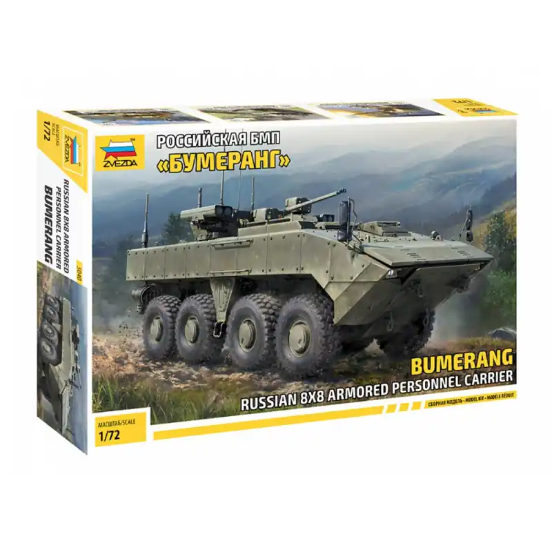 Transport de troupes, blindé russe, 8x8 BUMERANG - ZVEZDA 5040 - 1/72 Meilleure Vente