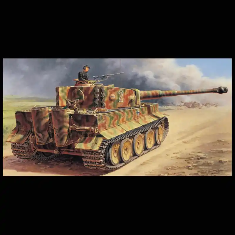 Char, Panzer, Tiger I Ausf.E Pz. Kpfw. VI - ITALERI 6507 - 1/35 Commander Maintenant