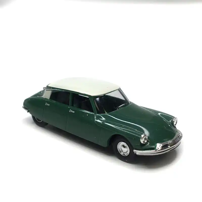 Top Vente Citroën DS19, vert foncé/blanc, 1955 - BUSCH 48020 - HO 1/87