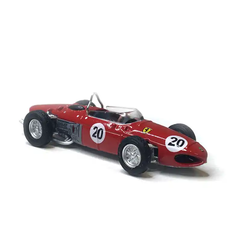 Retour Gratuit Ferrari 156 F1, Rouge, n°20 Wolfgang Graf Berghe von Trips, grand prix de Reims 1961 - BREKINA 22994 - HO 1/87