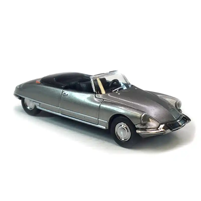 Citroën DS 19 cabriolet capote ouverte, gris nacré, 1963 - SAI 7801 - HO 1/87 Marque