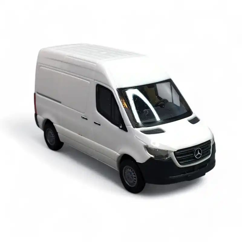 Mercedes-benz Sprinter, Blanc - Busch 54000 - HO 1/87 Promotion Saisonnière