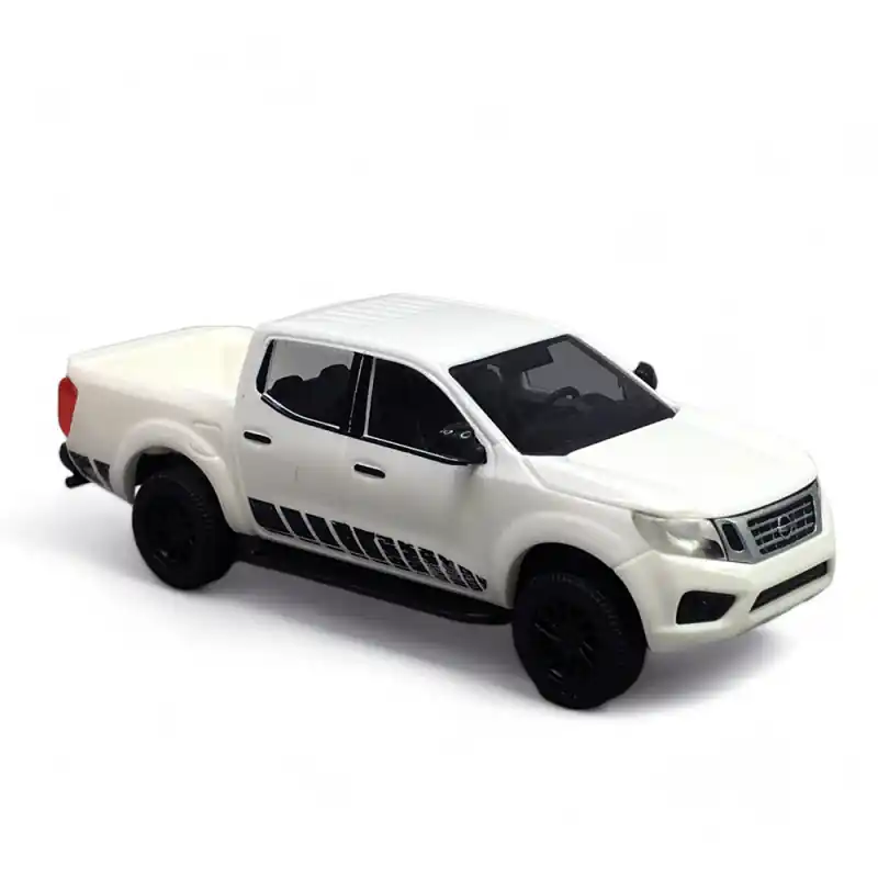Nissan Navara N-Guard, Blanc - BUSCH 53712 - HO 1/87 Promotion Saisonnière