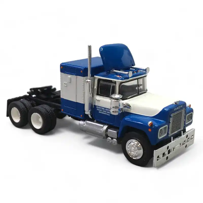 Camion, tracteur Mack RS 700 Maritime Ontario 2, Bleu et Blanc - Brekina 85808 - HO 1/87 Promotion Saisonnière