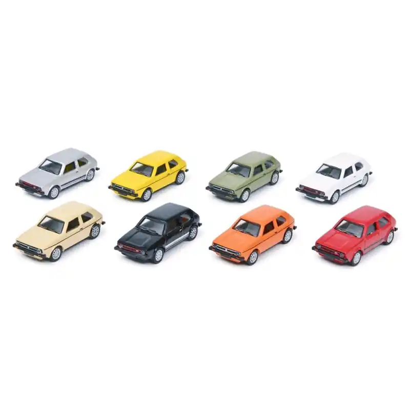 Vente Flash Coffret 8 VW Golf-HO 1/87-SCHUCO 452660300