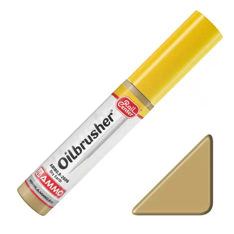 Peinture à l‘huile "Terre Sèche" - 10ml Oilbrusher - AMMO 2606 Haute Qualité