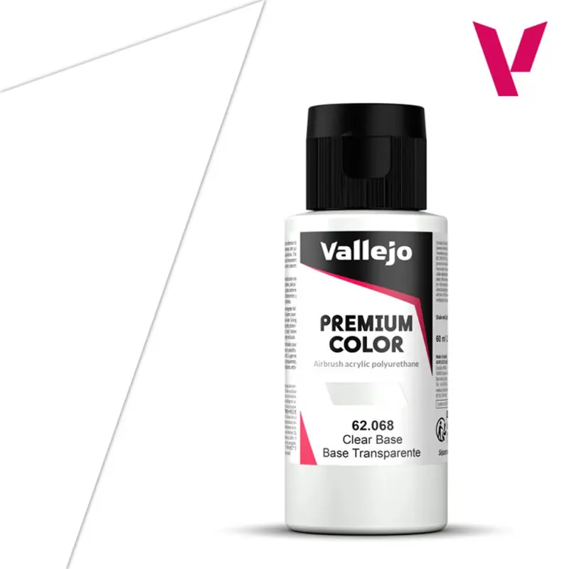Base Transparente - 60ml Auxiliaire Premium Color - VALLEJO 62.068 Certifié