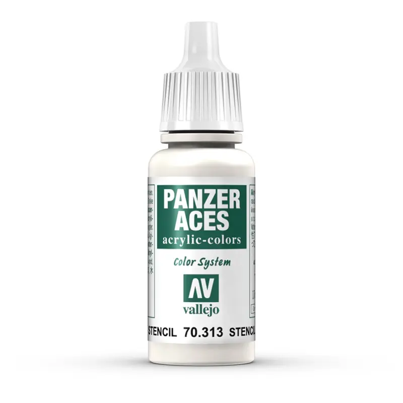 Peinture Acrylique, 17ml, Panzer Aces Marquage au Pochoir - VALLEJO 70313 Achetez Aujourd'hui