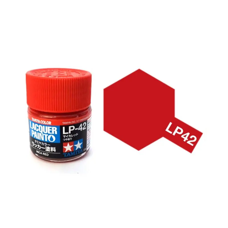 Rouge Mica brillant pot de 10ml - Lacquer Paint - TAMIYA LP42 Marque