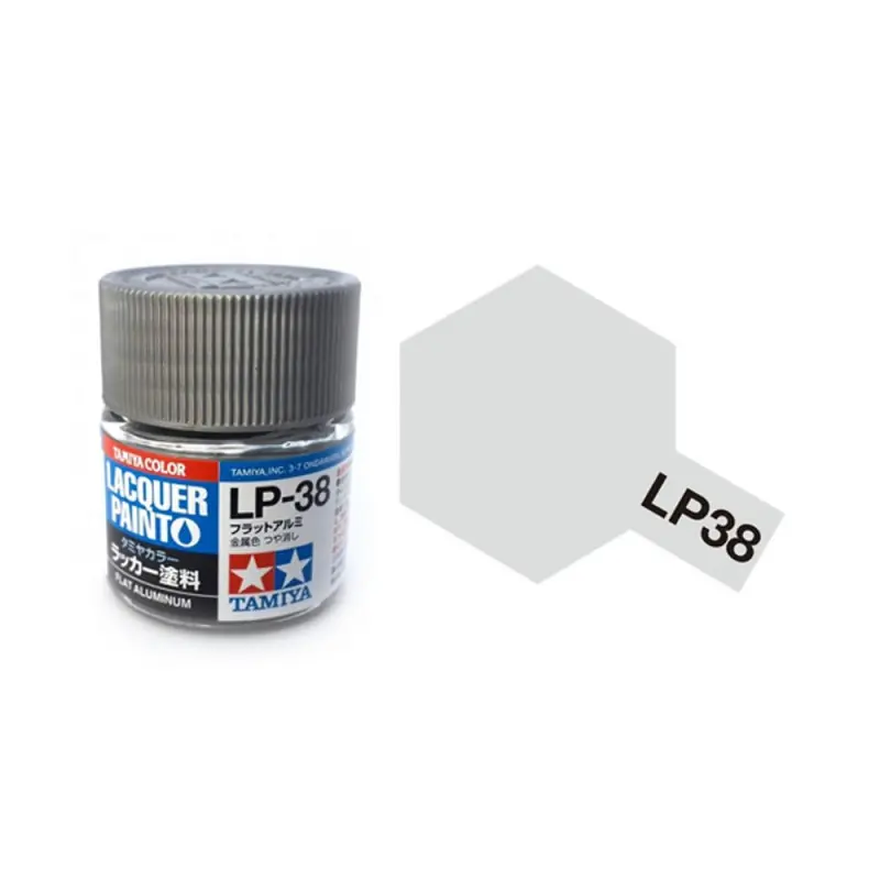 Meilleure Vente Aluminium mat métallisé pot de 10ml - Lacquer Paint - TAMIYA LP38