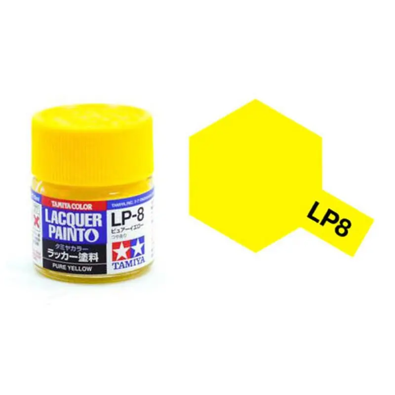Prix Choc Jaune pur brillant pot de 10ml - Lacquer Paint - TAMIYA LP8