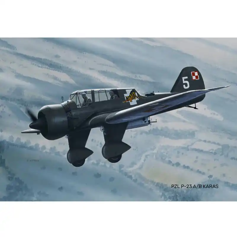Avion d‘assaut PZL P23 A/B KARAS - HELLER 80247 - 1/72 Super Prix