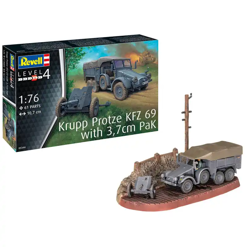 Dernier Modèle Véhicule léger Krupp Protze KFZ 69 - REVELL 3344 - 1/76