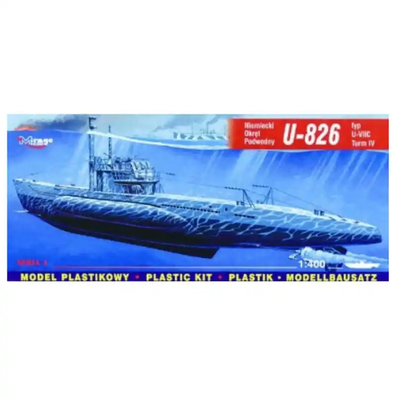 Sous-marin U 826 type U-VIIC - MIRAGE HOBBY 40413 - 1/400 Livraison Express