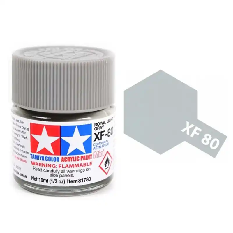 Gris clair "Royal" mat pot de 10ml - TAMIYA 81780 / XF80 Satisfait Ou Remboursé