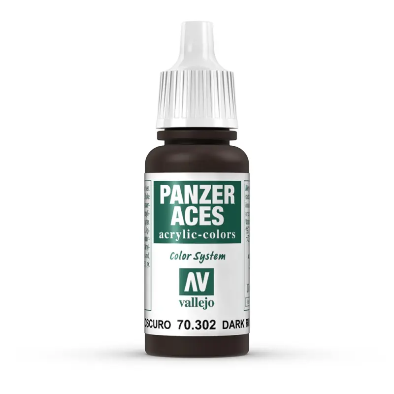 Authentique Peinture Acrylique, 17ml, Panzer Aces Oxyde Foncé - VALLEJO 70302
